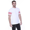 Picture of Men's CVC Stripe Varsity T-Shirt