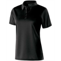Picture of Ladies Polyester Textured Stripe Shift Polo