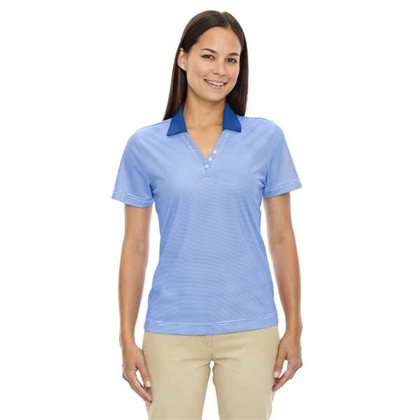 Picture of Ladies' Eperformance™ Launch Snag Protection Striped Polo