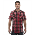 Picture of Men's Plaid Pattern Western Woven