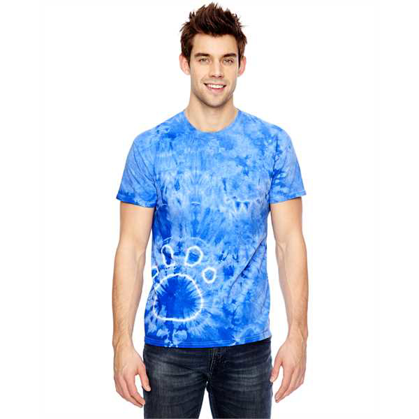 Picture of for Team 365 Adult Team Paw Print Tie-Dyed T-Shirt