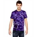 Picture of for Team 365 Adult Team Paw Print Tie-Dyed T-Shirt