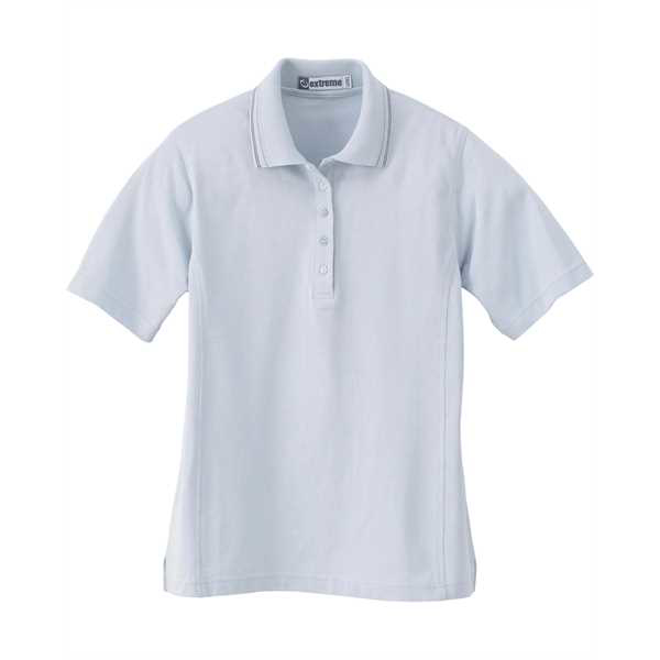 Picture of Ladies' Pique Polo with Textured Striped Trim