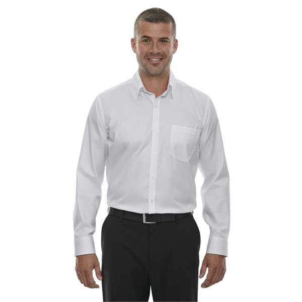 Picture of Men's Wrinkle-Free Two-Ply 80's Cotton Taped Stripe Jacquard Shirt