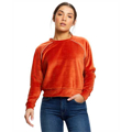 Picture of Ladies' Velour Long Sleeve Crop T-Shirt