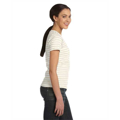 Picture of Ladies' Lightweight Striped V-Neck T-Shirt