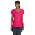 Picture of Ladies' 5 oz. HD Cotton™ V-Neck T-Shirt