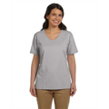 Picture of Ladies' 5.2 oz. Tagless® V-Neck T-Shirt