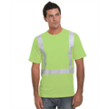 Picture of Hi-Visibility 100% Cotton Crew Solid Striping T-Shirt
