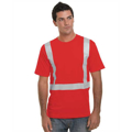 Picture of Hi-Visibility 100% Cotton Crew Solid Striping T-Shirt