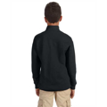 Picture of Youth 8 oz. NuBlend® Quarter-Zip Cadet Collar Sweatshirt