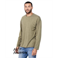 Picture of Fast Fashion Unisex Triblend Raw Neck Long-Sleeve T-Shirt