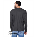 Picture of Fast Fashion Unisex Triblend Raw Neck Long-Sleeve T-Shirt