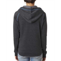 Picture of Ladies' Triblend Half-Zip Fleece Hood