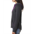 Picture of Ladies' Triblend Half-Zip Fleece Hood