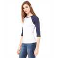 Picture of Ladies' Baby Rib 3/4-Sleeve Contrast Raglan T-Shirt