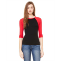 Picture of Ladies' Baby Rib 3/4-Sleeve Contrast Raglan T-Shirt