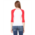 Picture of Ladies' Baby Rib 3/4-Sleeve Contrast Raglan T-Shirt