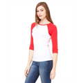 Picture of Ladies' Baby Rib 3/4-Sleeve Contrast Raglan T-Shirt