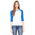 Picture of Ladies' Baby Rib 3/4-Sleeve Contrast Raglan T-Shirt