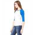 Picture of Ladies' Baby Rib 3/4-Sleeve Contrast Raglan T-Shirt