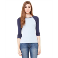 Picture of Ladies' Baby Rib 3/4-Sleeve Contrast Raglan T-Shirt