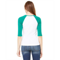 Picture of Ladies' Baby Rib 3/4-Sleeve Contrast Raglan T-Shirt