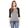 Picture of Ladies' Baby Rib 3/4-Sleeve Contrast Raglan T-Shirt