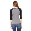 Picture of Ladies' Baby Rib 3/4-Sleeve Contrast Raglan T-Shirt