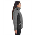 Picture of Ladies' Midtown Insulated Fabric-Block Jacket with Crosshatch Mélange